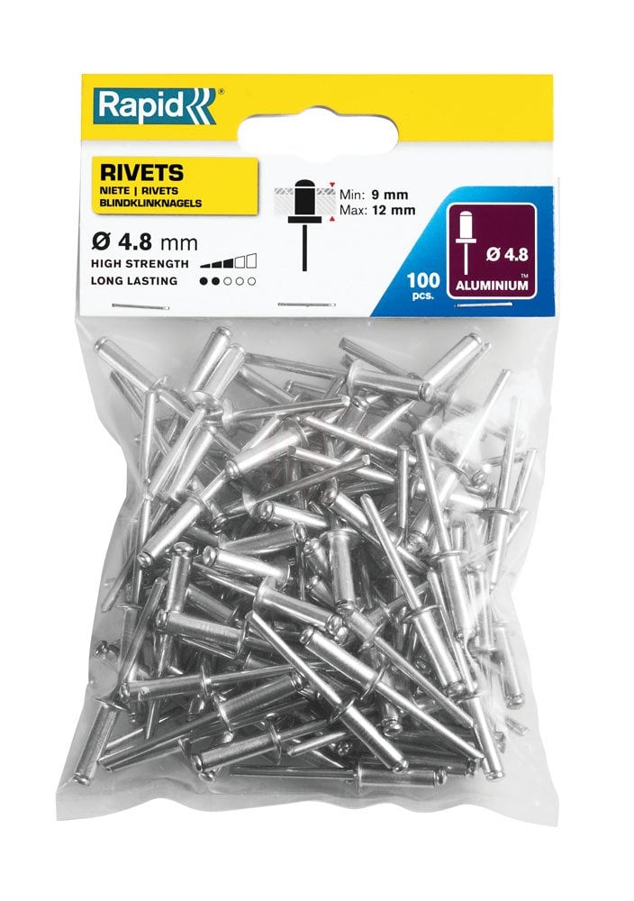 Rapid Perçin Alüminyum 4,8x16 mm (1 Paket/100 Adet) - 5000382