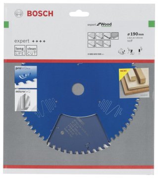 Bosch Daire Testere Bıçağı Expert For Wood 190x30 mm 56 Diş - 2608644050
