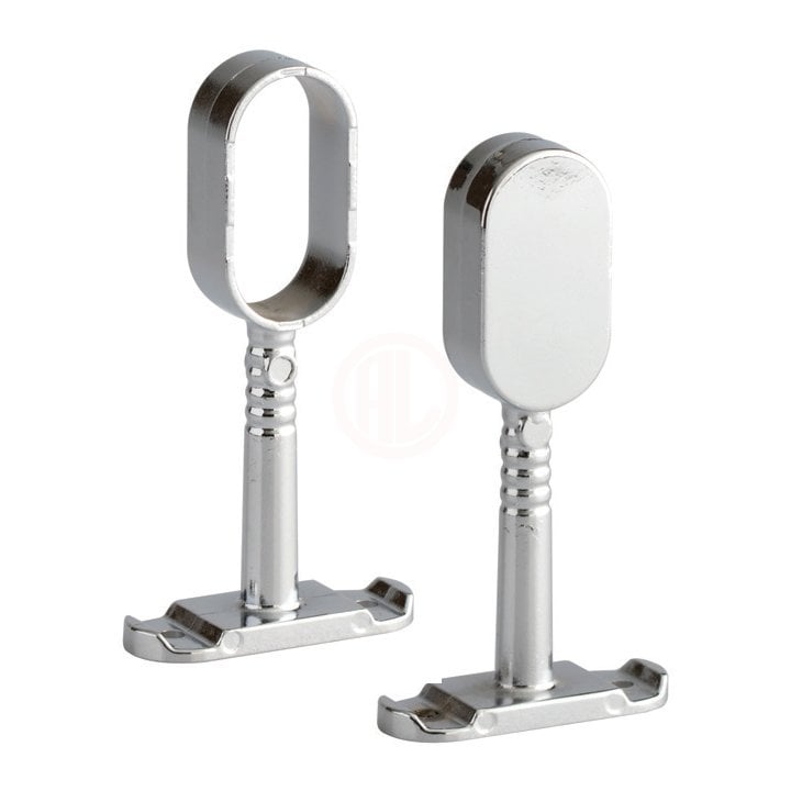 Ayder Oval Ayaklı Flanş Kapalı 15x30 Krom - D 0713