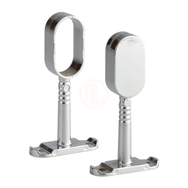 Ayder Oval Ayaklı Flanş Kapalı 15x30 Krom - D 0713