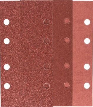 Bosch Titreşimli Zımpara Kağıdı 8 Delik 93x185 mm Set (10 Parça) - 2609256A86