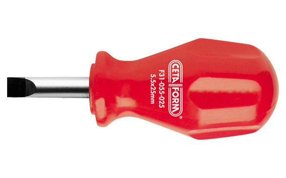 Ceta Form Torex Topaç Düz Uçlu Tornavida 5.5 X 25 Mm