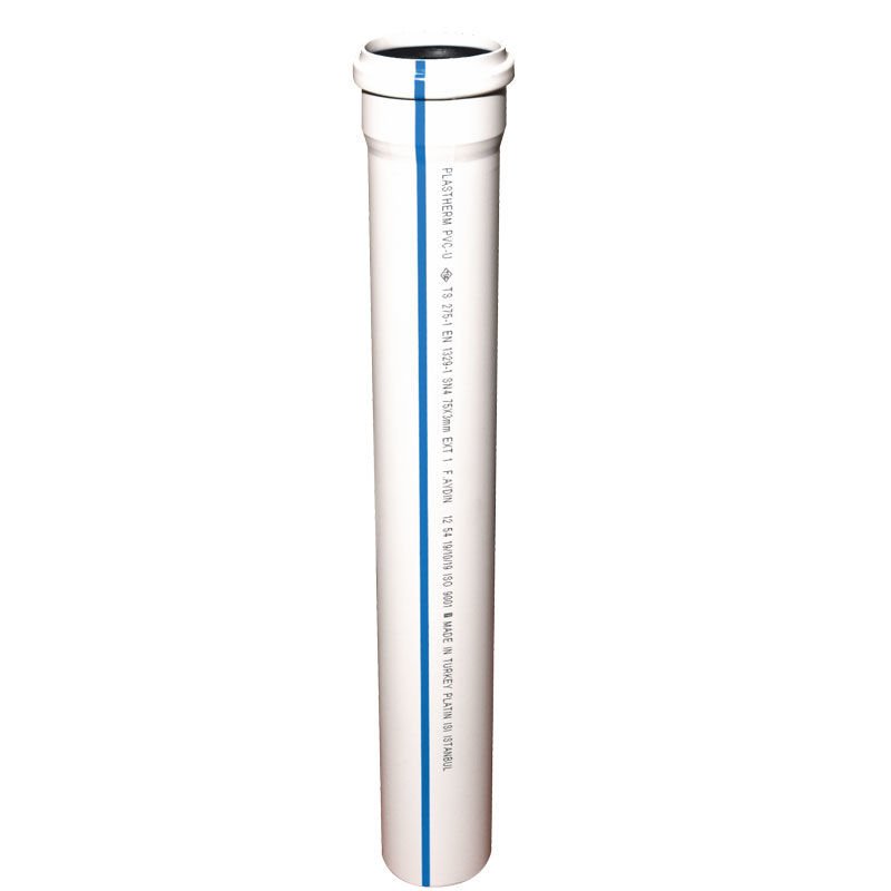 Plastherm PVC Atık Su Borusu (Tip 2) 110x1000 mm - PV021100400