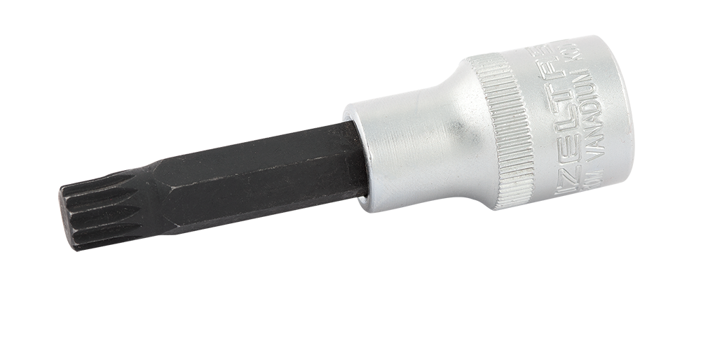 İzeltaş Oniki Köşe Lokmalı Bits Uç Yivli 1/2 İnç 60 mm