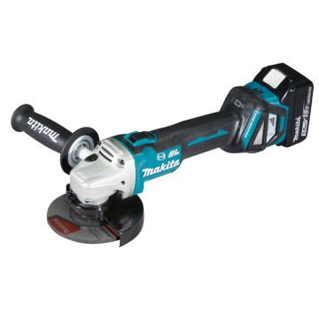 Makita Akülü Avuç Taşlama Makinesi DGA513RTJ (2 x 5,0 Ah Akü) (125 mm)