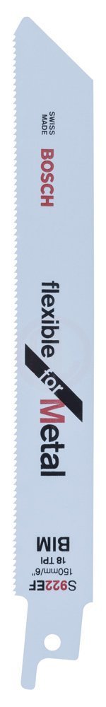 Bosch Panter Testere Bıçağı Flexible For Metal S 922 EF 150 mm (5 Adet) - 2608656015