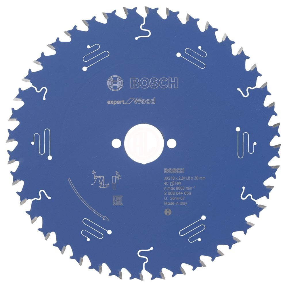 Bosch Daire Testere Bıçağı Expert For Wood 210x30 mm 40 Diş (2,8/1,8 mm) - 2608644059