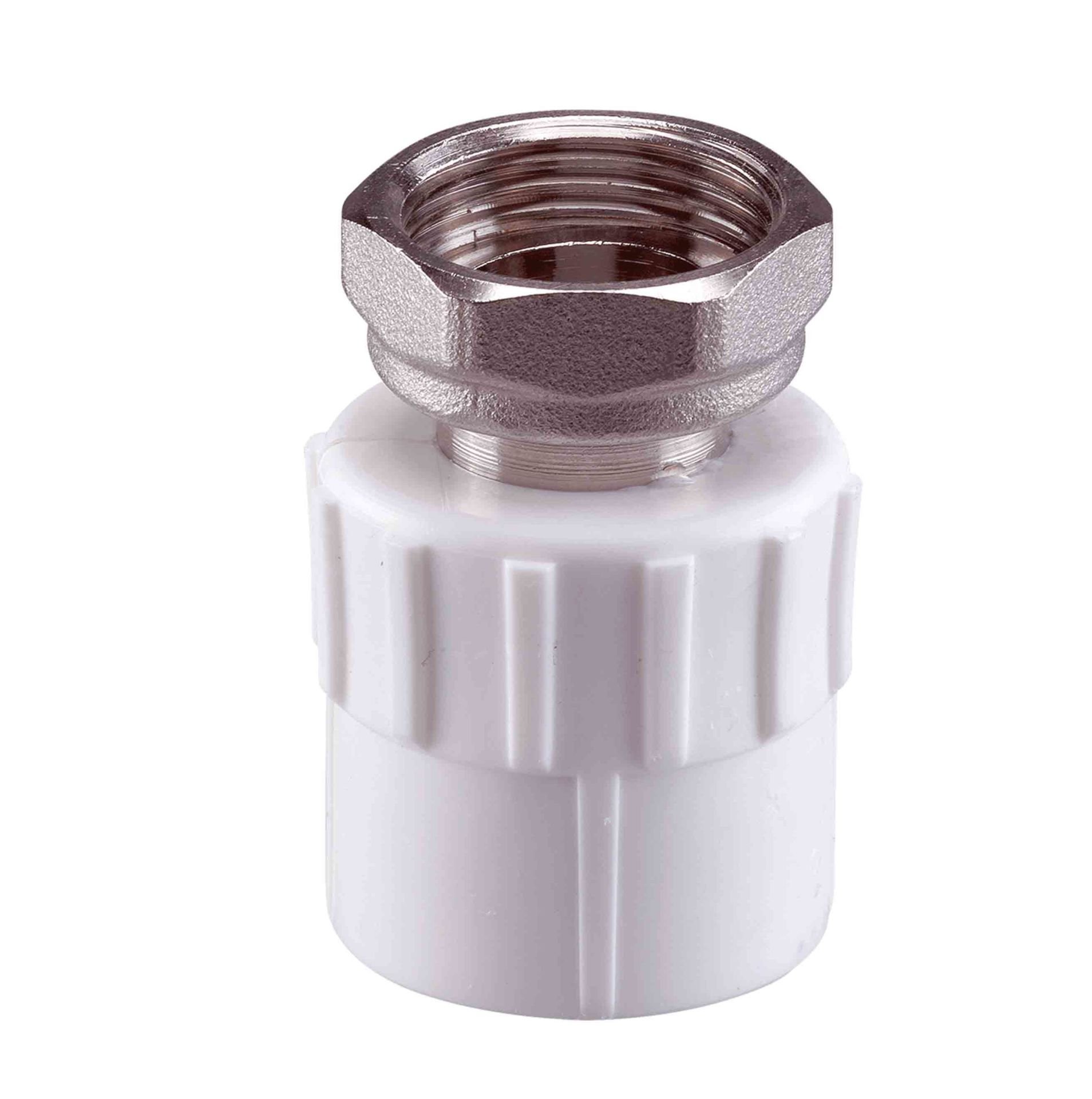 KAS PPRC Oynar Başlıklı Rakor Beyaz 32 mm x 1 İnç