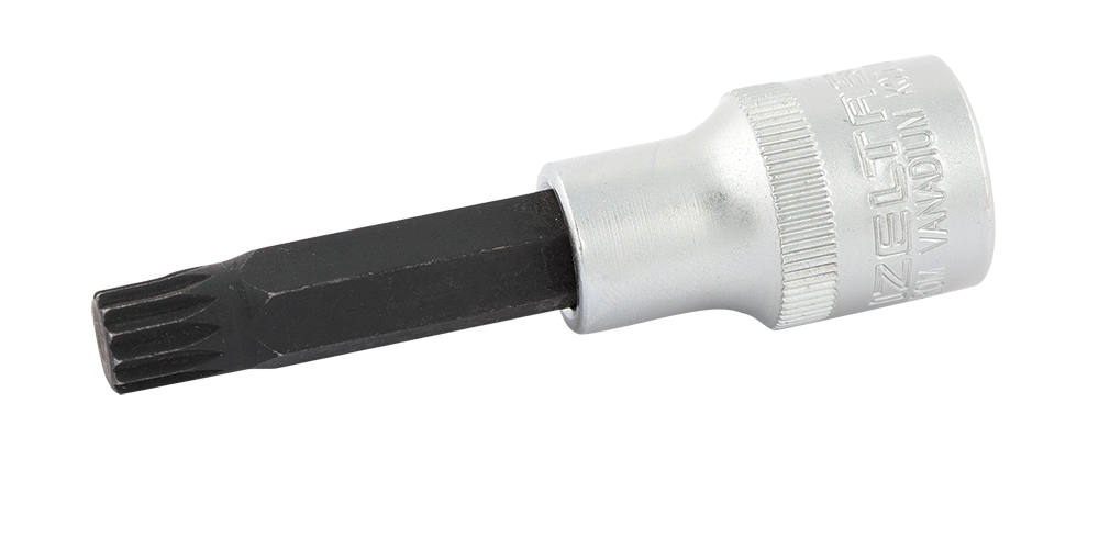 İzeltaş Oniki Köşe Lokmalı Bits Uç Yivli 1/2 İnç 80 mm