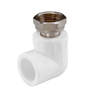 KAS PPRC Oynar Başlıklı Rakor Köşe Beyaz 25 mm x 3/4 İnç