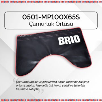 Brio Çamurluk Örtüsü Mıknatıslı 100X65 Cm Siyah