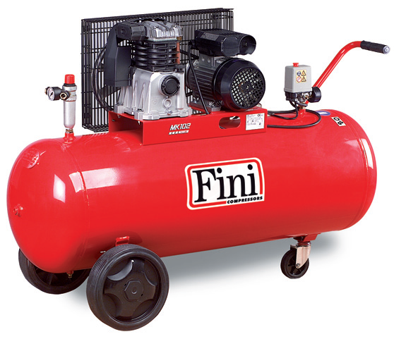 Fini MK102-200 KASNAKLI YAĞLI KOMPRESÖR 3HP 200LT - FINIMK102-200