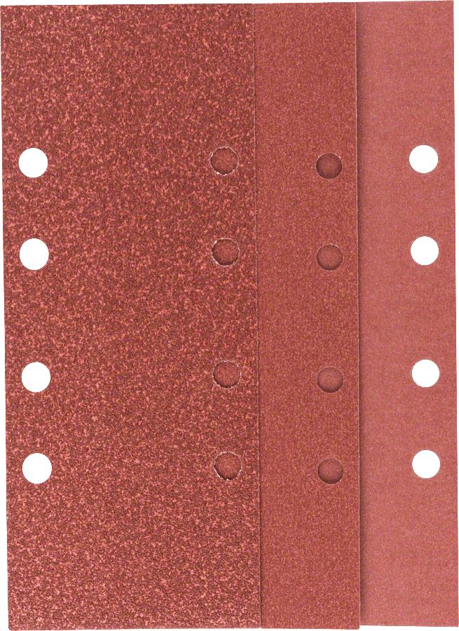Bosch Titreşimli Zımpara Kağıdı 8 Delik 93x230 mm Set (10 Parça) - 2609256B00