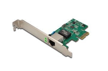 Assmann Digitus 1 Port 10/100/1000 Mbps Gigabit Pcı Express Ethernet Kartı, 32-Bit, Realtek Rtl8168E Chipsetli, Low Profile Bracket