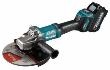 Makita Akülü Büyük Taşlama Makinesi GA038GT201 (2 x 5,0 Ah Akü) (40V) (230 mm)