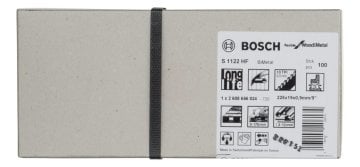 Bosch Panter Testere Bıçağı Flexible For Wood And Metal S 1122 HF 225 mm (100 Adet) - 2608656034