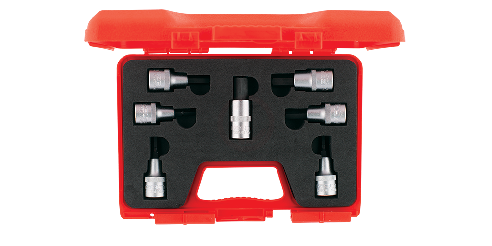 İzeltaş Lokmalı Allen Uç Takımı 1/2 İnç 60 mm 7 Parça