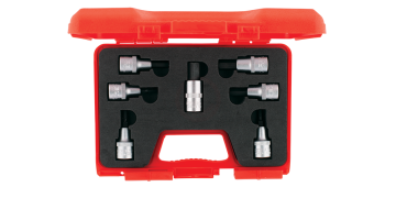 İzeltaş Lokmalı Allen Uç Takımı 1/2 İnç 60 mm 7 Parça