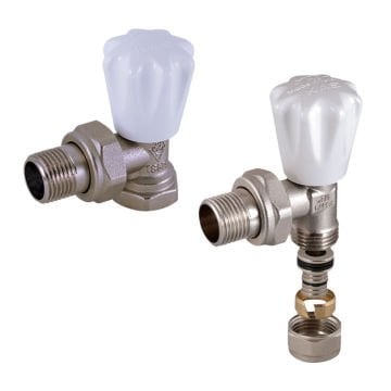 KAS Radyatör Vanası Köşe 16x2 PEX-B Bağlantılı 1/2 İnç (KV3)