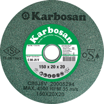 Karbosan SCG Taşlama Taşı T1 Düz 175x25x20 mm SCG 80 J 5 V - KAR920500