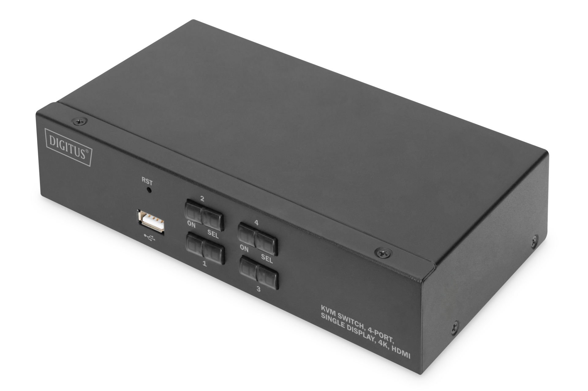 Assmann Digitus 4 Port Hdmı Kvm Switch, 4K / 30 Hz Digitus Kvm Switch, 4 Port, Single Display, 4K, Hdmı