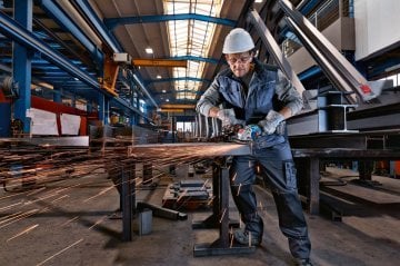 Bosch Akülü Avuç Taşlama Makinesi X-Lock GWX 18V-15 SC (Aküsüz) (125 mm) - 06019H6500