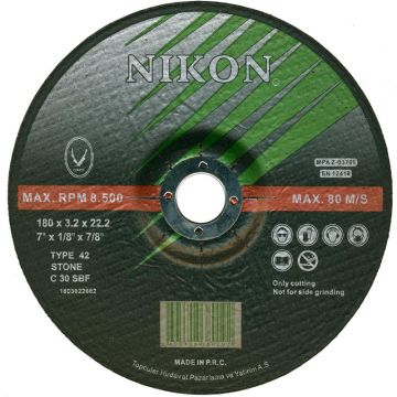 Nikon Beton Flex Kesme Taşı 300X3.0X25.4 Mm - NIK38031