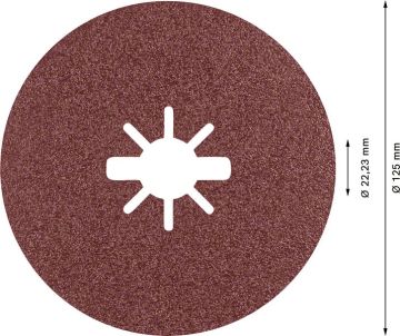 Bosch X-Lock Seramik Fiber Zımpara Diski R781 Prisma 125x22,23 mm 80+ Kum - 2608621796