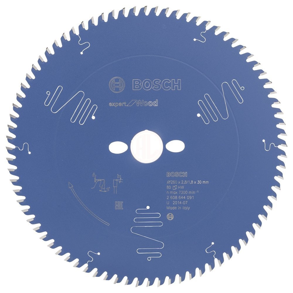 Bosch Daire Testere Bıçağı Expert For Wood 260x30 mm 80 Diş - 2608644091