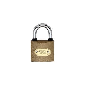 Yuma Kilit Sarı Boyalı Kısa Kancalı Asma Kilit 63 mm - YM-1063B