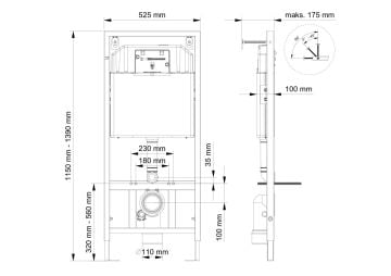 Visam Slim 80 Gömme Rezervuar (Alçıpan)