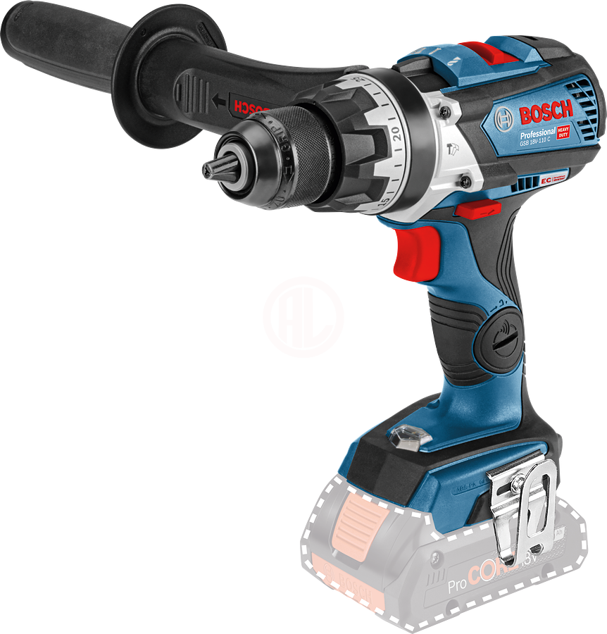 Bosch Akülü Darbeli Vidalama Matkabı GSB 18V-110 C (Aküsüz) - 06019G030A