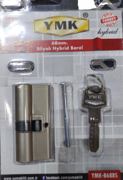 YUMA KİLİT HİBRİT BİLYALI BAREL SATEN 68 MM - YMK-B68BS