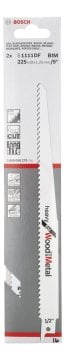 Bosch Panter Testere Bıçağı Heavy For Wood And Metal S 1111 DF 225 mm (2 Adet) - 2608656273