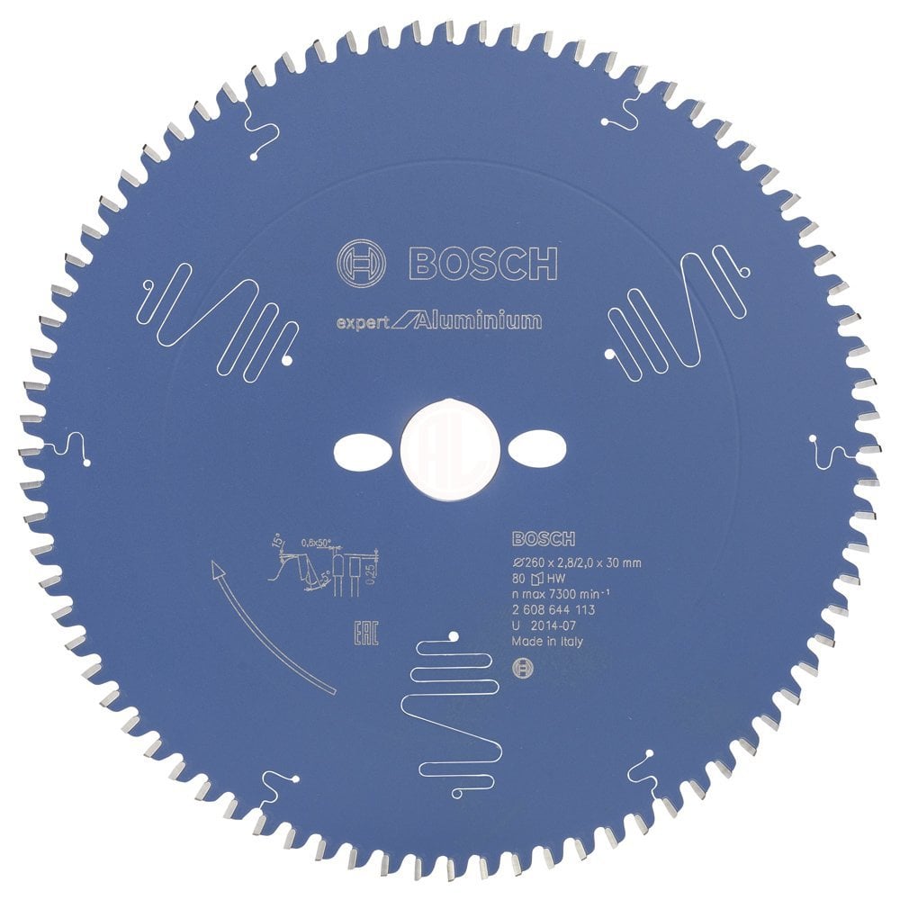 Bosch Daire Testere Bıçağı Expert For Aluminium 260x30 mm 80 Diş - 2608644113