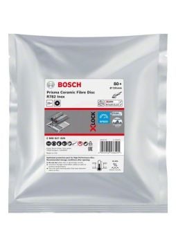 Bosch X-Lock Seramik Fiber Zımpara Diski R782 Prisma 125x22,23 mm 80+ Kum - 2608621826