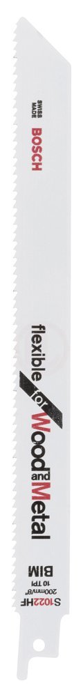 Bosch Panter Testere Bıçağı Flexible For Wood And Metal S 1022 HF 200 mm (100 Adet) - 2608656636