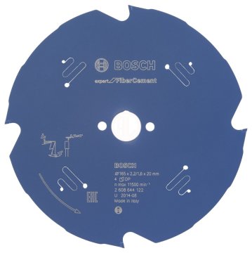 Bosch Daire Testere Bıçağı Expert For FiberCement 165x20 mm 4 Diş - 2608644122