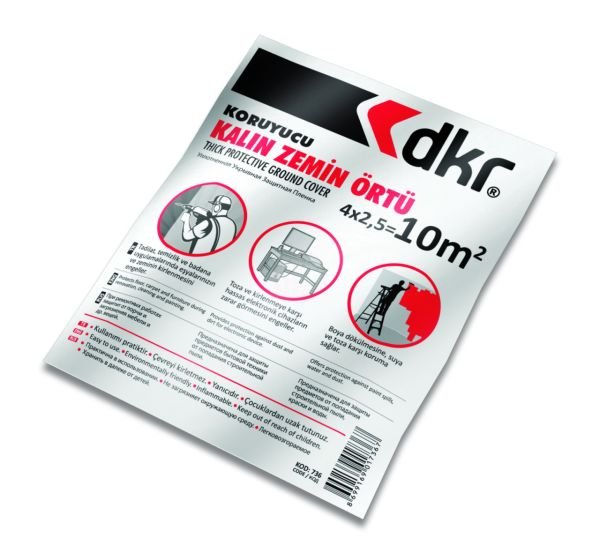 Dkr KALIN ZEMİN ÖRTÜSÜ 40 MİKRON 4 x 2,5M (10 M2) - 100736
