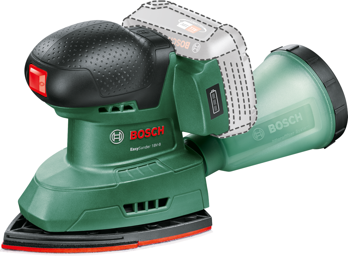 Bosch Akülü Zımpara Makinesi EasySander 18V-8 (Aküsüz) - 06033E3000