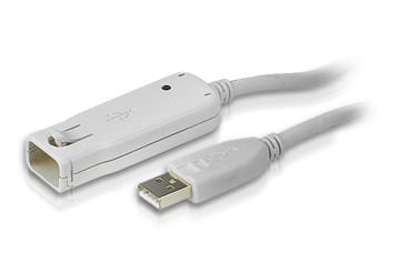 Aten 1 Port Usb 2.0 Sinyali Aktif Uzatıcı, 12 Mt (Zincirleme Bağlantı İle Maksimum 60 Mt)