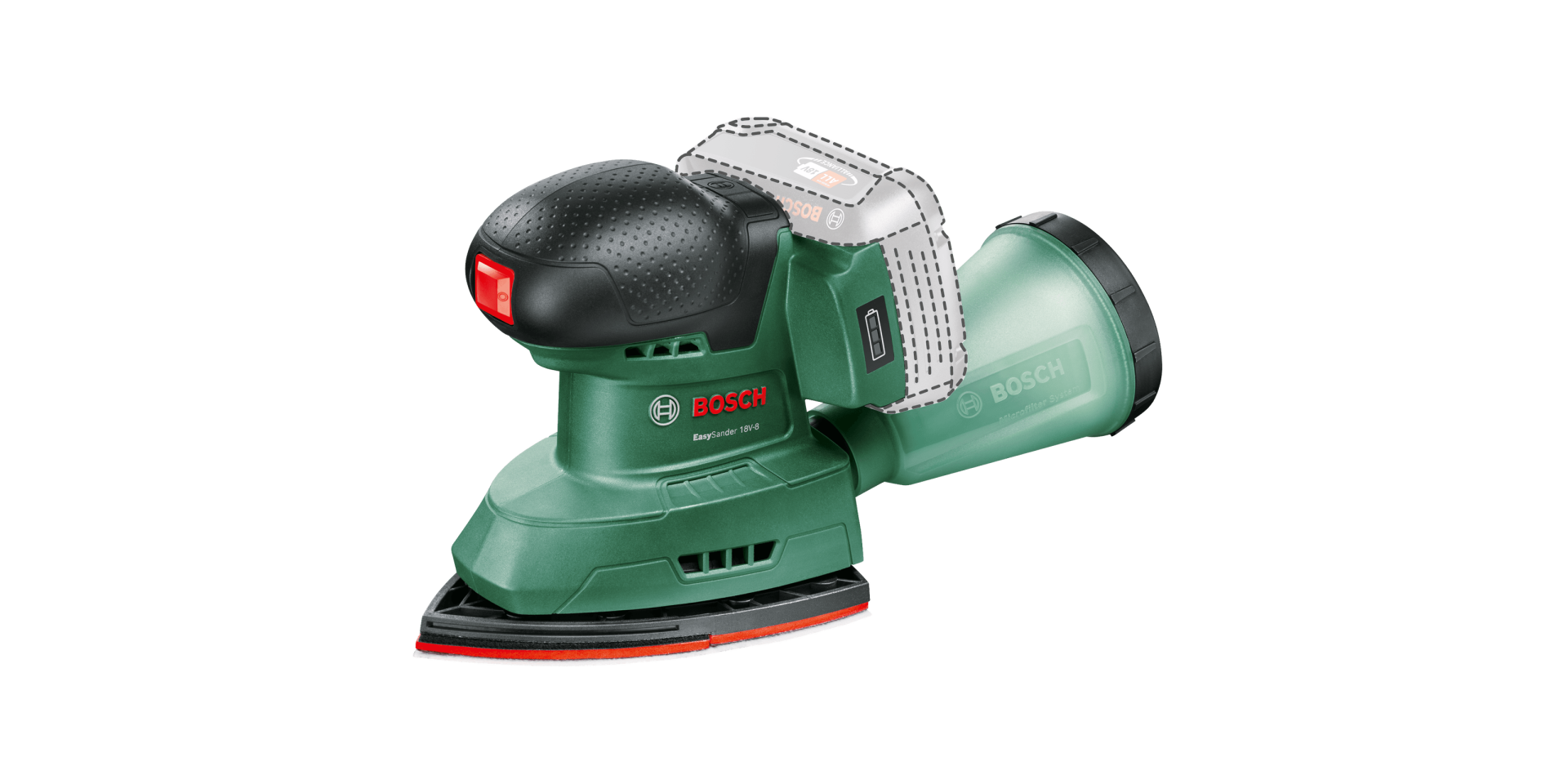 Bosch Akülü Zımpara Makinesi EasySander 18V-8 (Aküsüz) - 06033E3000