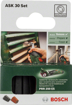 Bosch KONİK RULO ZIMPARA SET 30 MM ADAPTÖR 80 KUM - 1600A00156