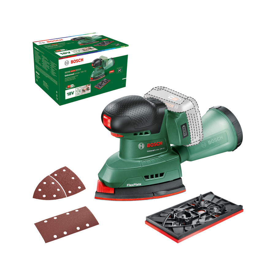 Bosch Akülü Zımpara Makinesi UniversalSander 18V-10 (Aküsüz) - 06033E3100