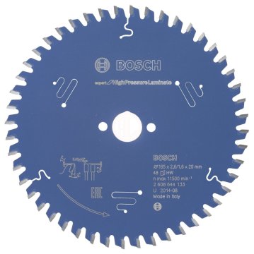 Bosch Daire Testere Bıçağı Expert For HighPressureLaminate 165x20 mm 48 Diş - 2608644133