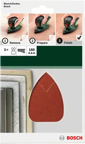 Bosch Çok Amaçlı Zımpara Kağıdı 11 Delik 102x62/93 mm 240 Kum (10 Adet) - 2609256A66