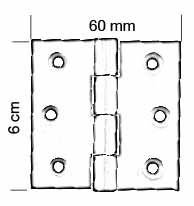 TUBA 6 CM GENİŞ SABİT MENTEŞE - SB-811