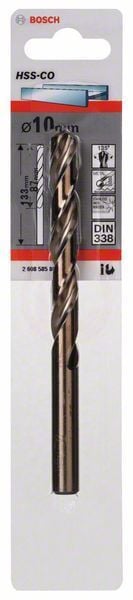 Bosch Metal Matkap Ucu HSS-Co DIN 338 (Altın) 10,0x133 mm (1 Adet) - 2608585864