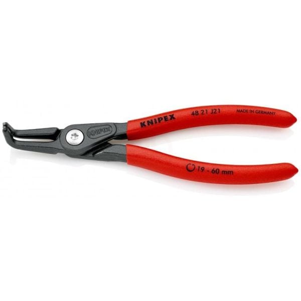 Knipex 48 21 J21 AĞIR HİZMET EĞRİ İÇ SEGMAN PENSİ - KNI4821J21