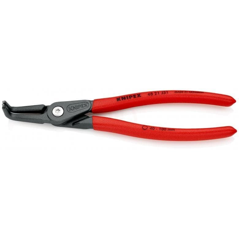 Knipex 48 21 J31 AĞIR HİZMET EĞRİ İÇ SEGMAN PENSİ - KNI4821J31
